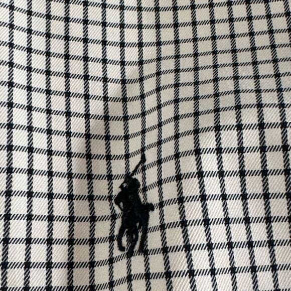 Ralph Lauren Shirt Mens Sz large Blake Cotton button up plaid Pony Embroidered - Picture 10 of 11